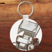 Porte-clés Voiture Sprint ailé Blanc (Recto)