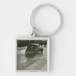 Porte-clés Voiture sur la route