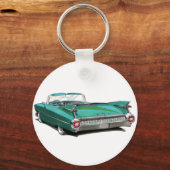 Porte-clés Voiture Turquoise Cadillac 1959 (Recto)