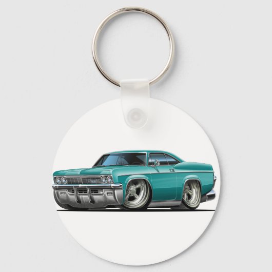 Porte-clés Voiture Turquoise Impala 1965-66 (Recto)