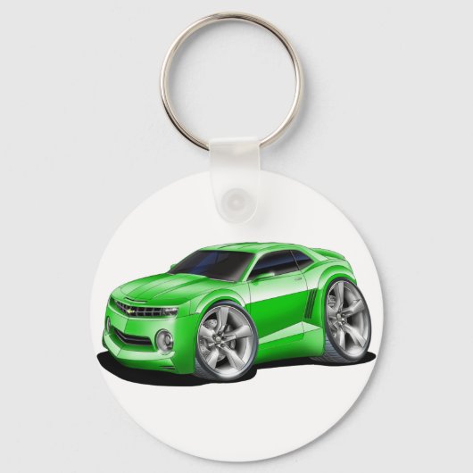 Porte-clés Voiture verte Camaro 2010-11 (Recto)