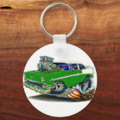 Porte-clés Voiture verte Chevy Belair 1956 (Recto)