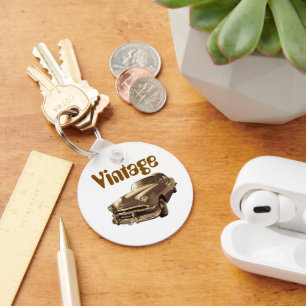 Porte-clés voiture vintage Accessoire rétro pour
