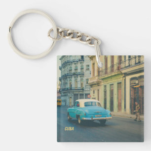 Porte-clés Voitures Américaines Vintage à La Havane Cuba Phot