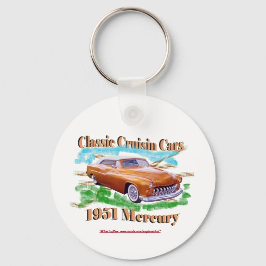 Porte-clés Voitures de croisière classiques 1951 Mercury (Recto)