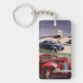 Porte-clés Voitures d'époque, Voyage sur la route des berline (Devant)