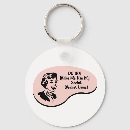 Porte-clés Voix du travailleur social (Recto)