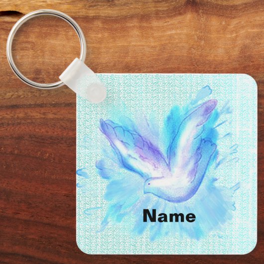 Porte-clés Vol de colombe (Recto)