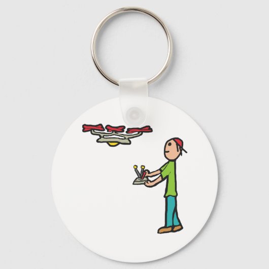Porte-clés Vol de drone (Recto)