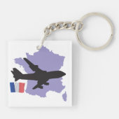 Porte-clés Vol vers la France (Dos)