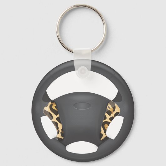 Porte-clés Volant à motif Jaguar (Recto)