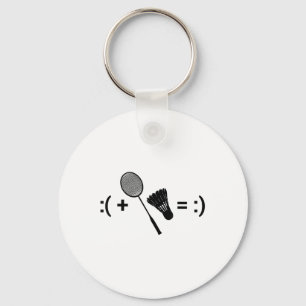 Porte-clés Volant de badminton amour raquette sport badminton