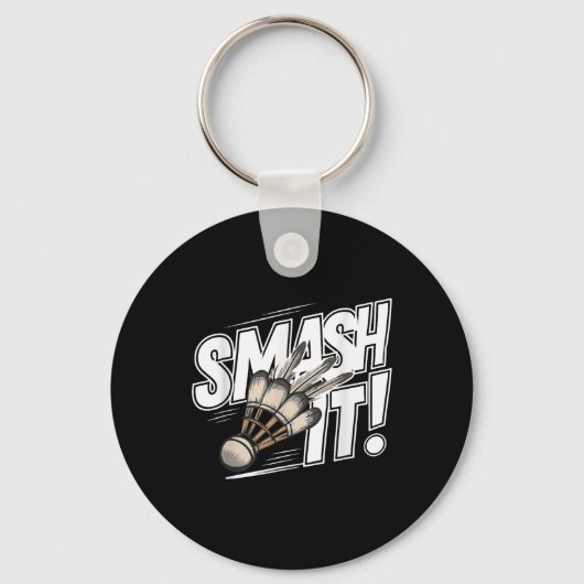Porte-clés Volant de badminton Smash (Recto)