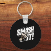 Porte-clés Volant de badminton Smash (Recto)