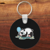 Porte-clés Volants de badminton Panda Animaux (Recto)