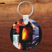 Porte-clés Volcan lave hawaïen (Recto)