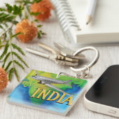 Porte-clés Voler vers l'Inde (Devant Droit)