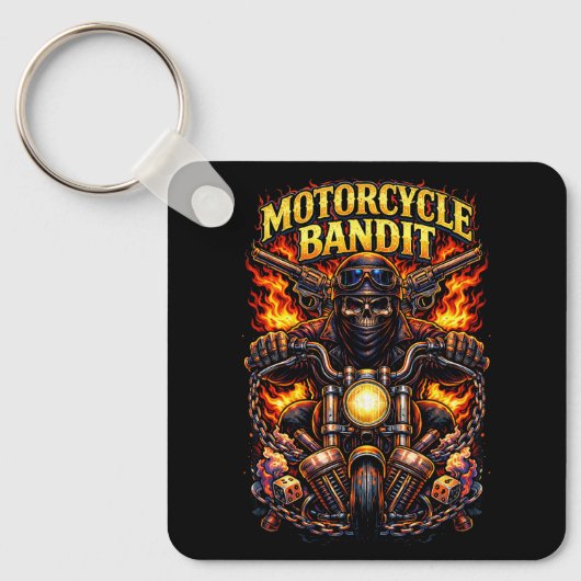 Porte-clés Voleur à moto (Recto)