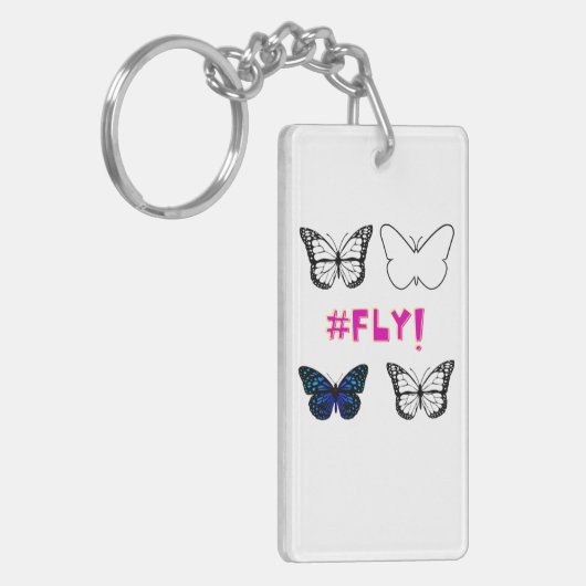Porte-clés Volez ! Porte - clé papillon (Devant gauche)