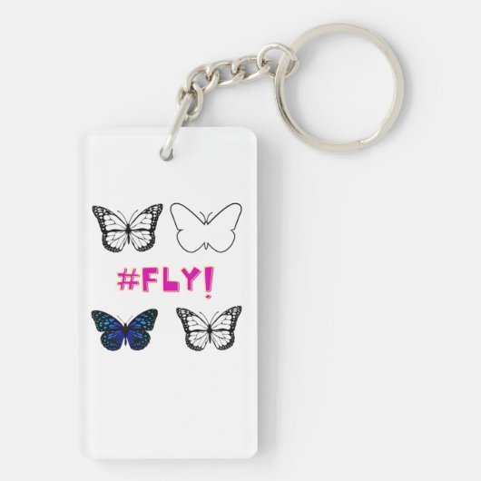 Porte-clés Volez ! Porte - clé papillon (Dos)