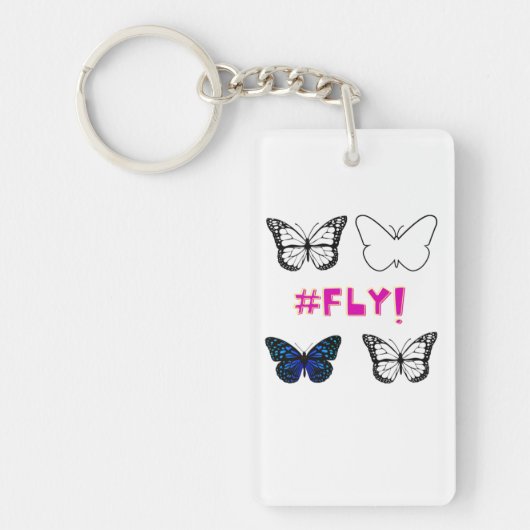 Porte-clés Volez ! Porte - clé papillon (Devant)