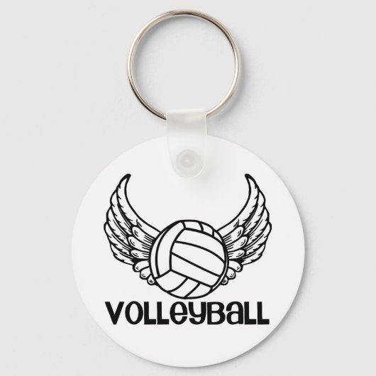 Porte-clés Volley-ball avec ailes (Recto)