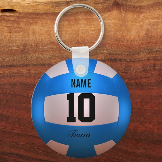 Porte-clés Volley-ball bleu (Verso)