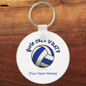Porte-clés Volley-ball bleu (Recto)