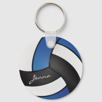 Volley-ball bleu, blanc et noir