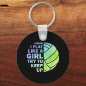 Porte-clés Volley-ball cool Pour Femmes Filles Jeune Volley-b (Recto)