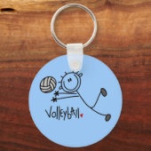Porte-clés Volley-ball de base à bascule masculin (Recto)