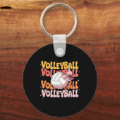 Porte-clés Volley-ball super Coquette Bow Volleyball Lover Vo (Recto)