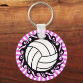 Porte-clés volley-ball tribal (Recto)