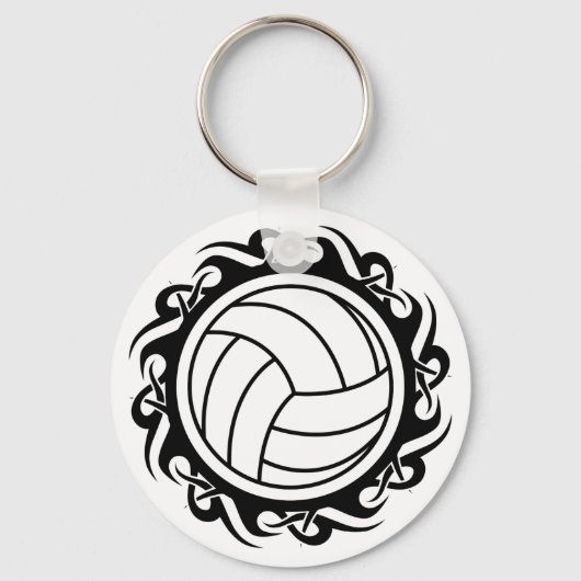 Porte-clés volley-ball tribal (Recto)