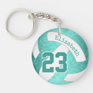 Porte-clés Volley-ball turquoise turquoise