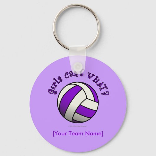 Porte-clés Volley-ball violet (Recto)