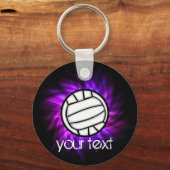 Porte-clés Volley-ball violet (Recto)