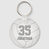 Porte-clés volley simple avec nom d'athlète (Recto)