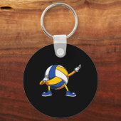 Porte-clés Volleyball Dab Dancing Dabbing Volleyball Amateurs (Recto)