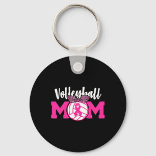 Porte-clés Volleyball Maman Pink Ribbon Conscience du cancer 