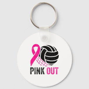 Porte-clés Volleyball Nk Out Ruban de sensibilisation au canc