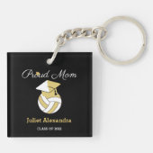 Porte-clés Volleyball Proud Maman classe de deuxième cycle de (Dos)