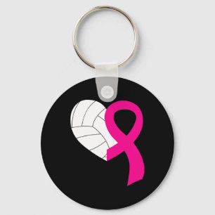 Porte-clés Volleyball rose ruban Cool Cancer du sein Prix
