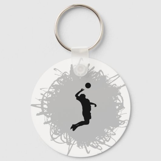 Porte-clés Volleyball Scribble Style (Homme) (Recto)