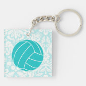 Porte-clés Volleyball turquoise (Dos)
