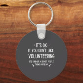 Porte-clés Volunteering Volunteer Quote Funny Saying Men Wome (Recto)
