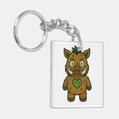 Porte-clés Voodoo Boar - Patchy Warrior Piglet (Devant gauche)