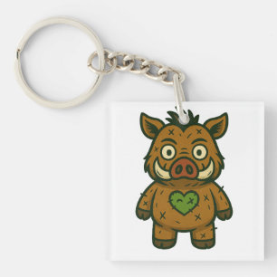Porte-clés Voodoo Boar - Patchy Warrior Piglet