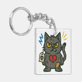 Porte-clés Voodoo Chat - Charme grincheux (Devant gauche)