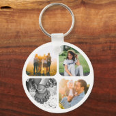 Porte-clés Vos 4 photos Porte - clé rond (Recto)